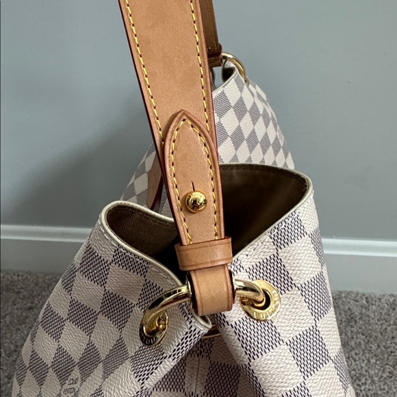 Louis Vuitton LV Canvas Graceful PM Damier Azur handbag dust bag tags organizer - Picture 10 of 11